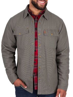 NEW Coleman Canvas Shirt Jacket Beluga (Gray) XL
